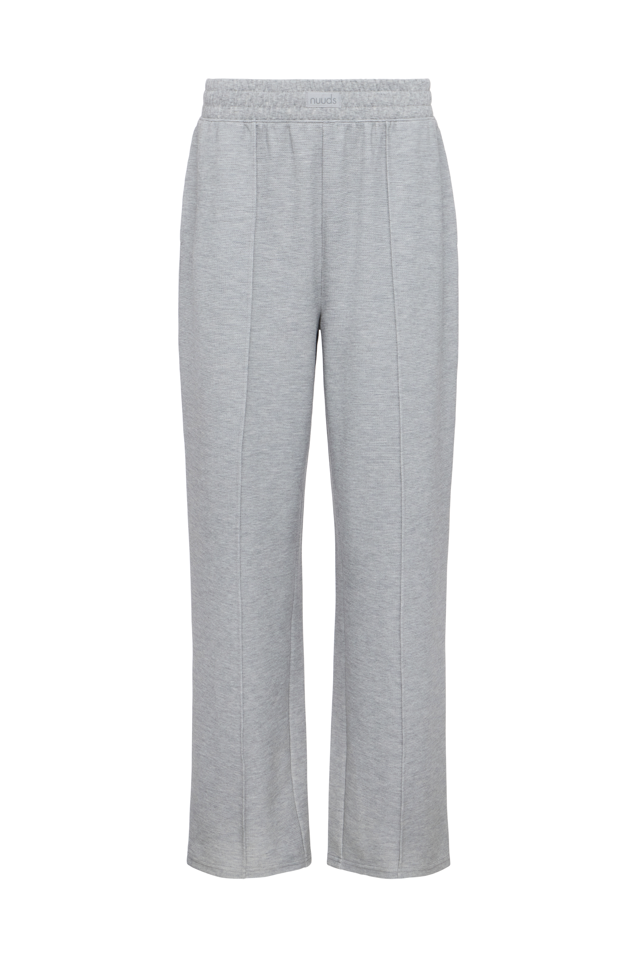 Performance Waffle Wide Leg Pant | Heather Grey