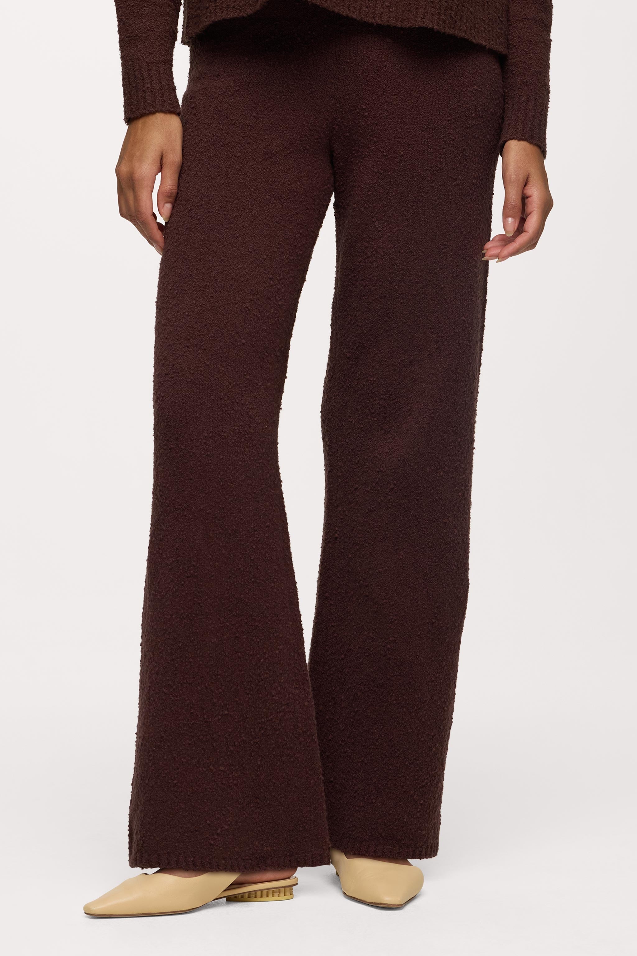 Boucle Sweater Pant | Espresso
