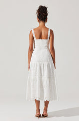 Lbruh Pellagia Eyelet Midi Dress
