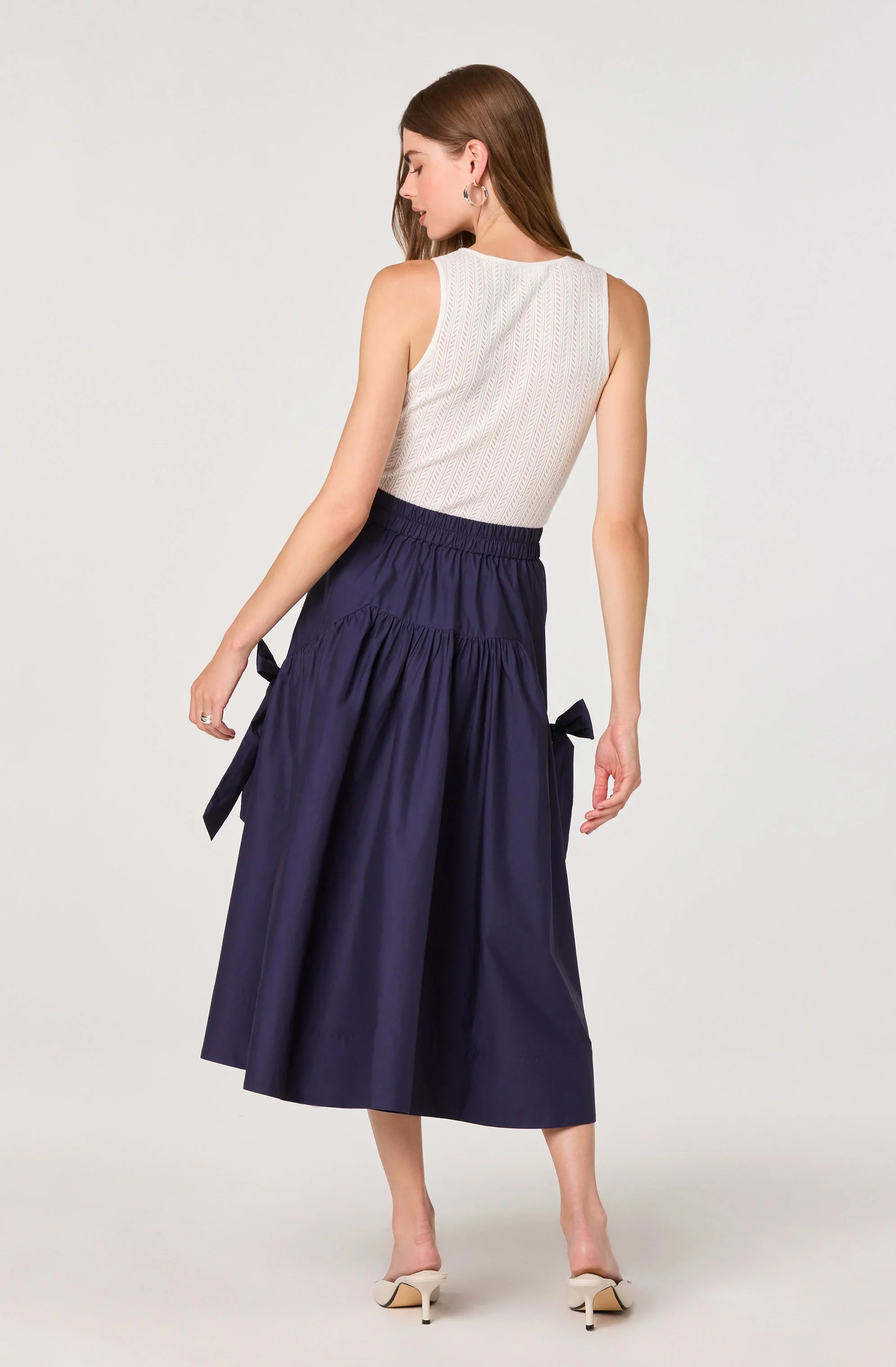 Inixyf Lylah Bow Midi Skirt