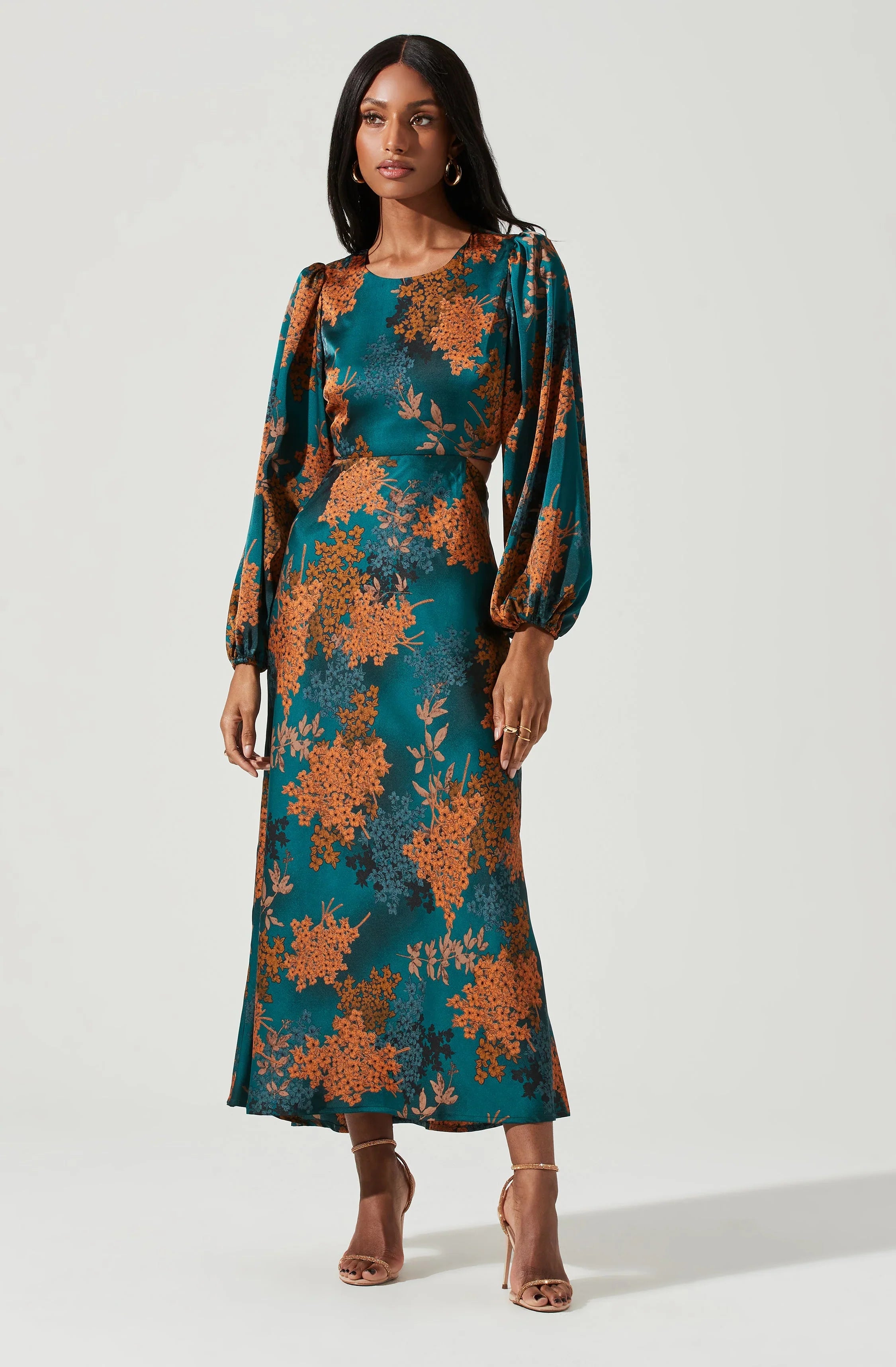Lbruh Quinn Floral Cutout Maxi Dress