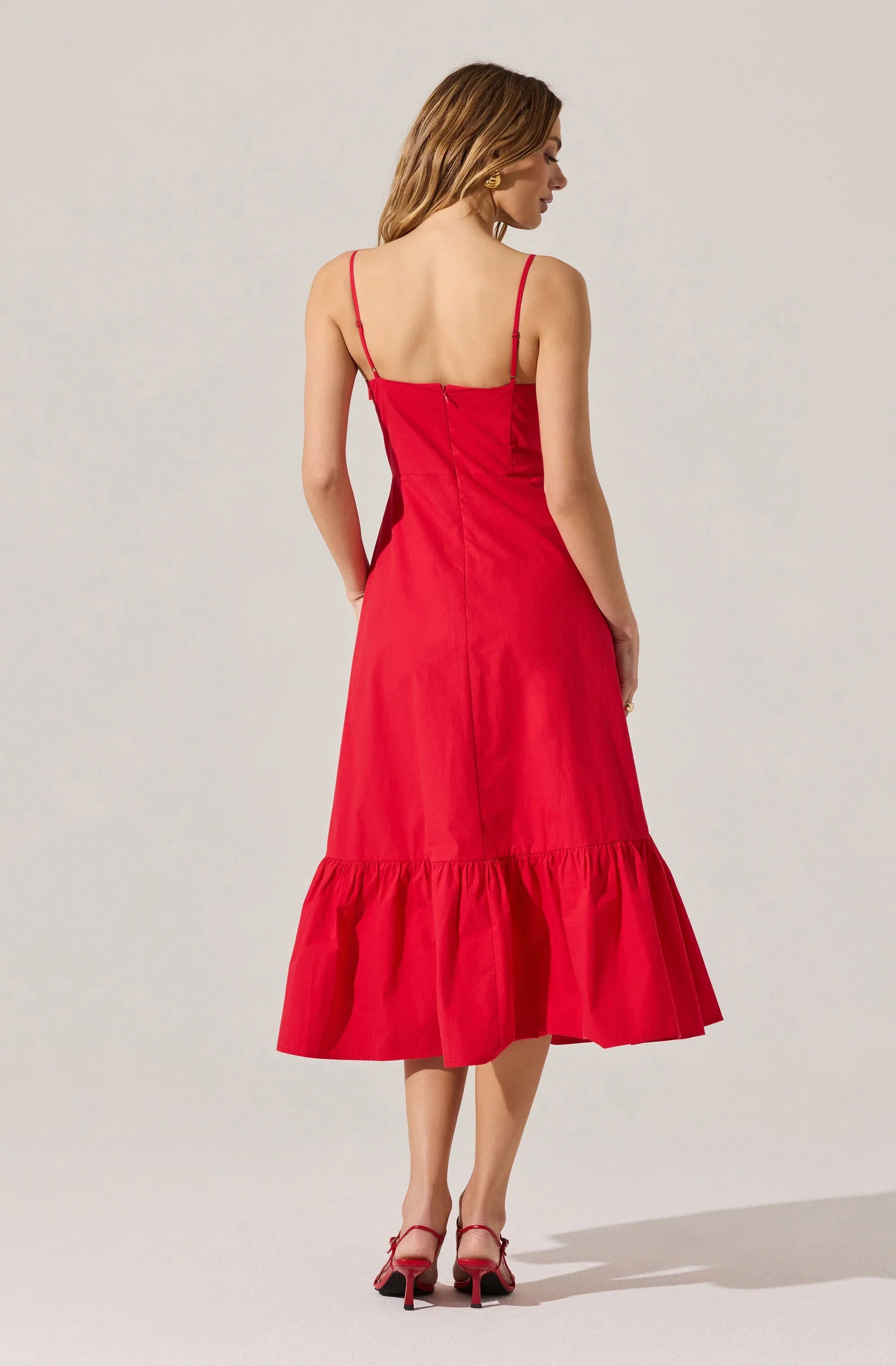Lbruh Asymmetrical Bow Midi Dress