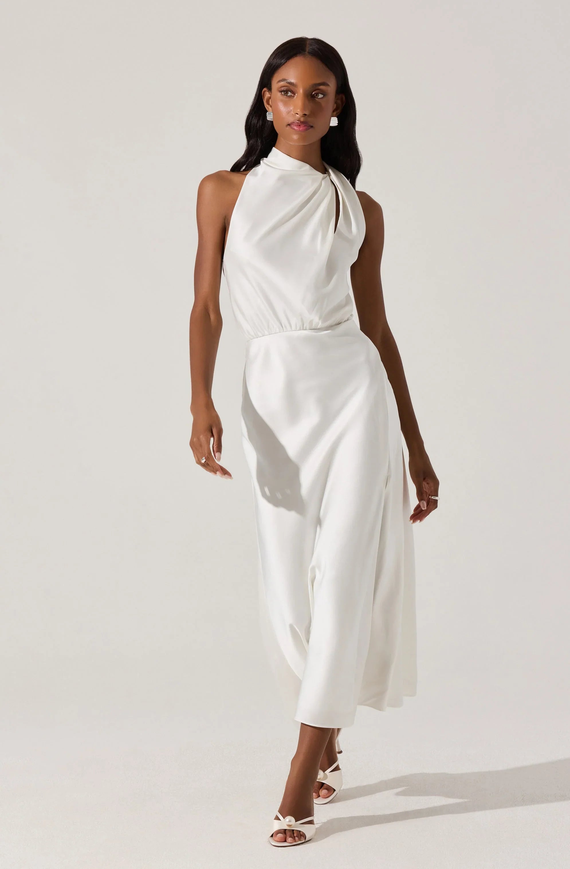 Lbruh Jelyn Satin Midi Dress