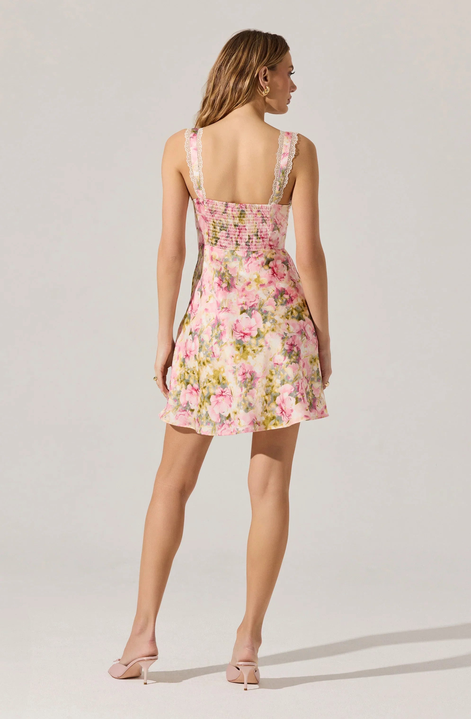 Lbruh Alva Satin Floral Mini Dress
