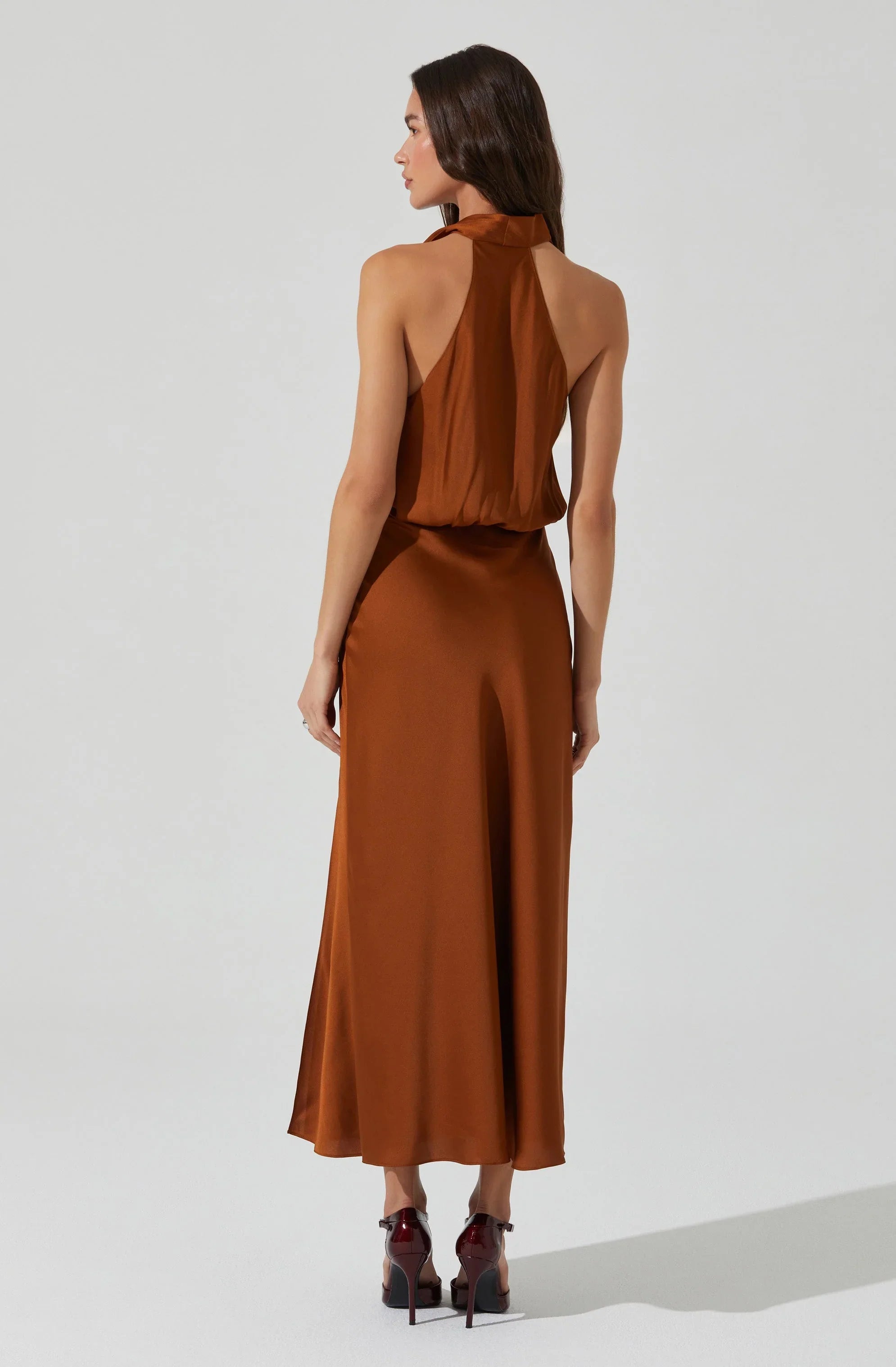 Lbruh Jelyn Satin Midi Dress