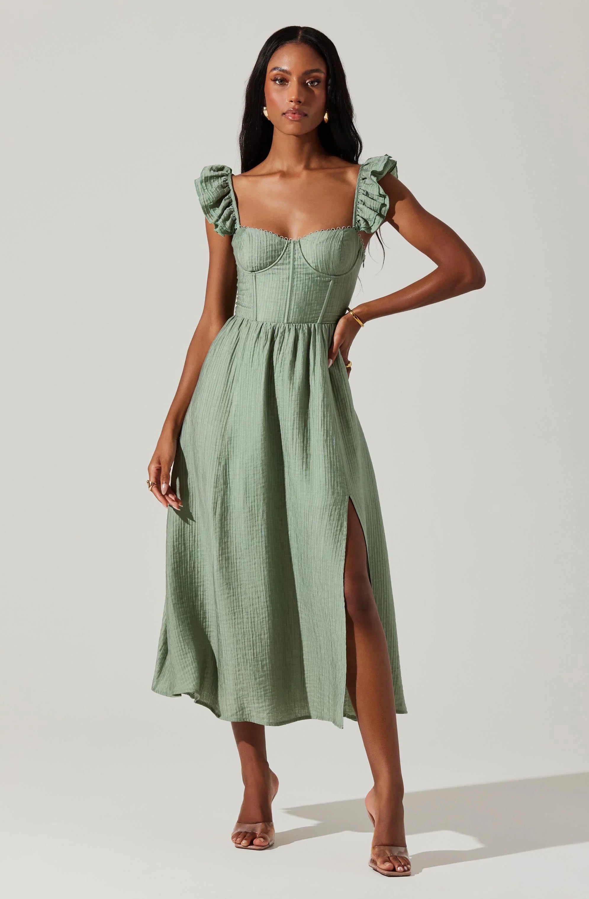 Lbruh Wedelia Bustier Midi Dress