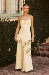 Inixyf Jade Ruffle Trim Maxi Dress