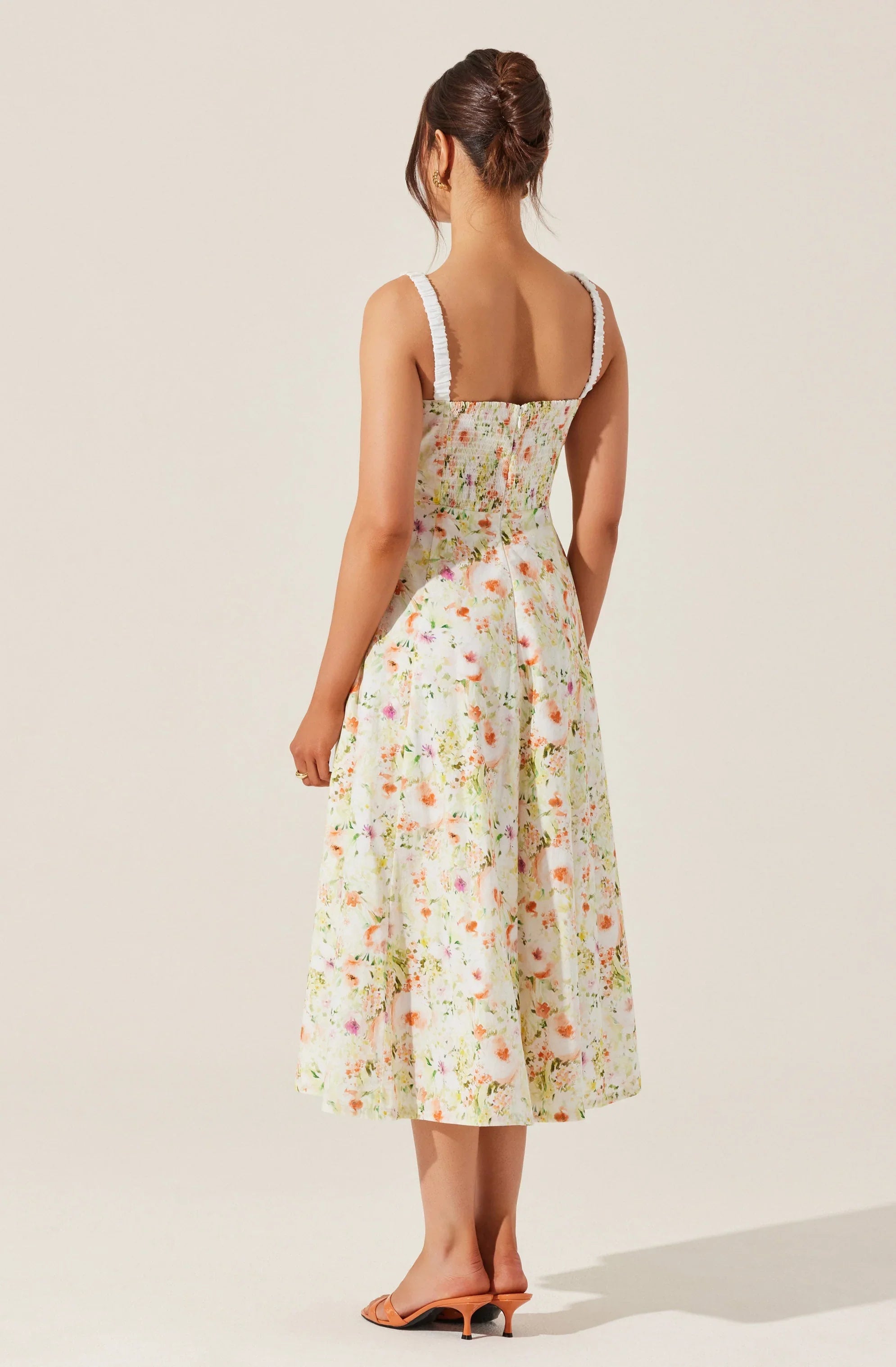 Lbruh Julietta Floral Corset Midi Dress