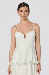 Inixyf Lupin Pleated Tiered Maxi Dress