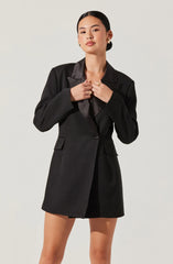 Lbruh Tuxedo Blazer Mini Dress