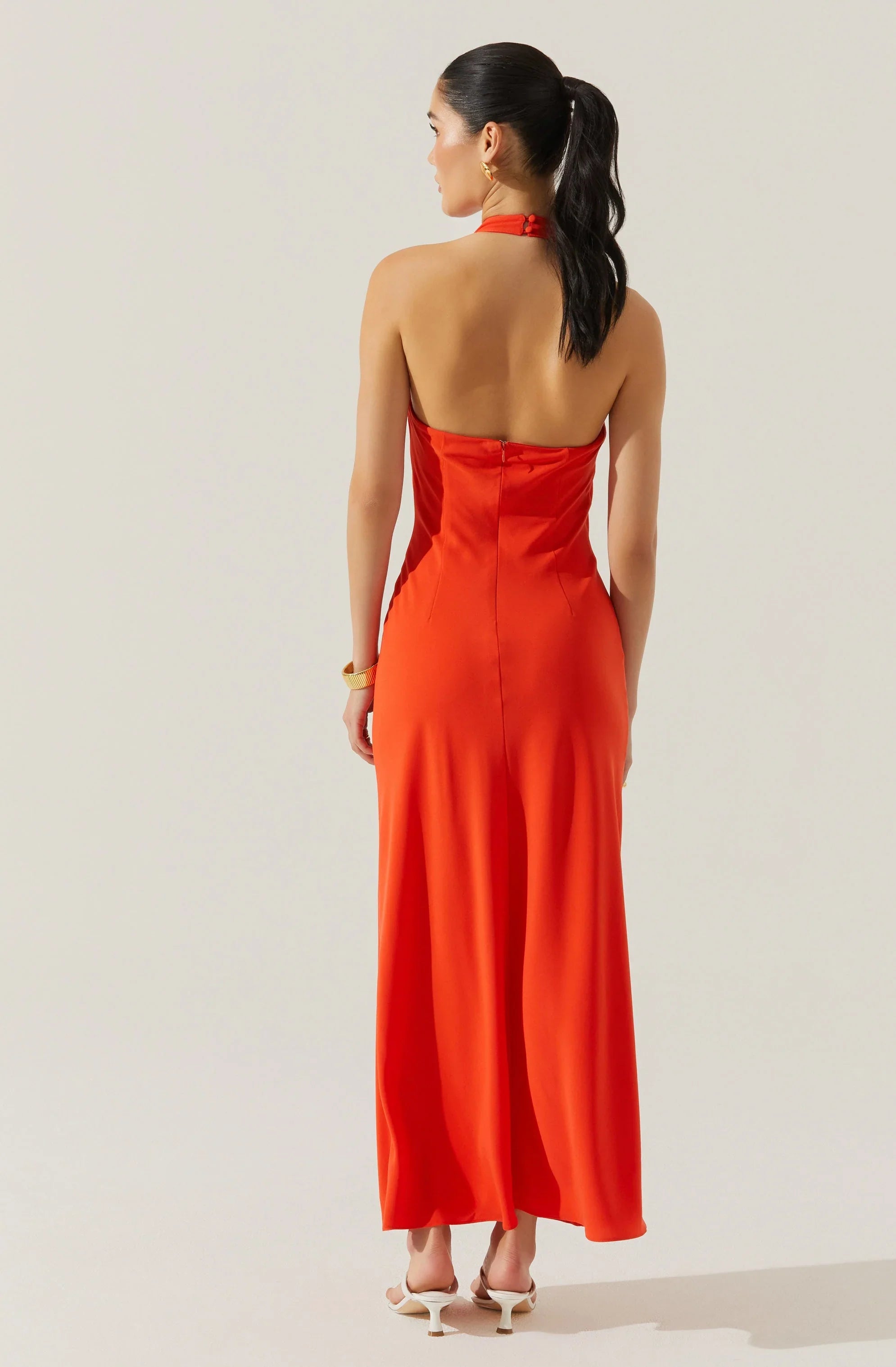 Lbruh Dalisay Cowl Neck Halter Dress