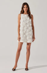 Lbruh Floria 3D Floral Appliqué Dress