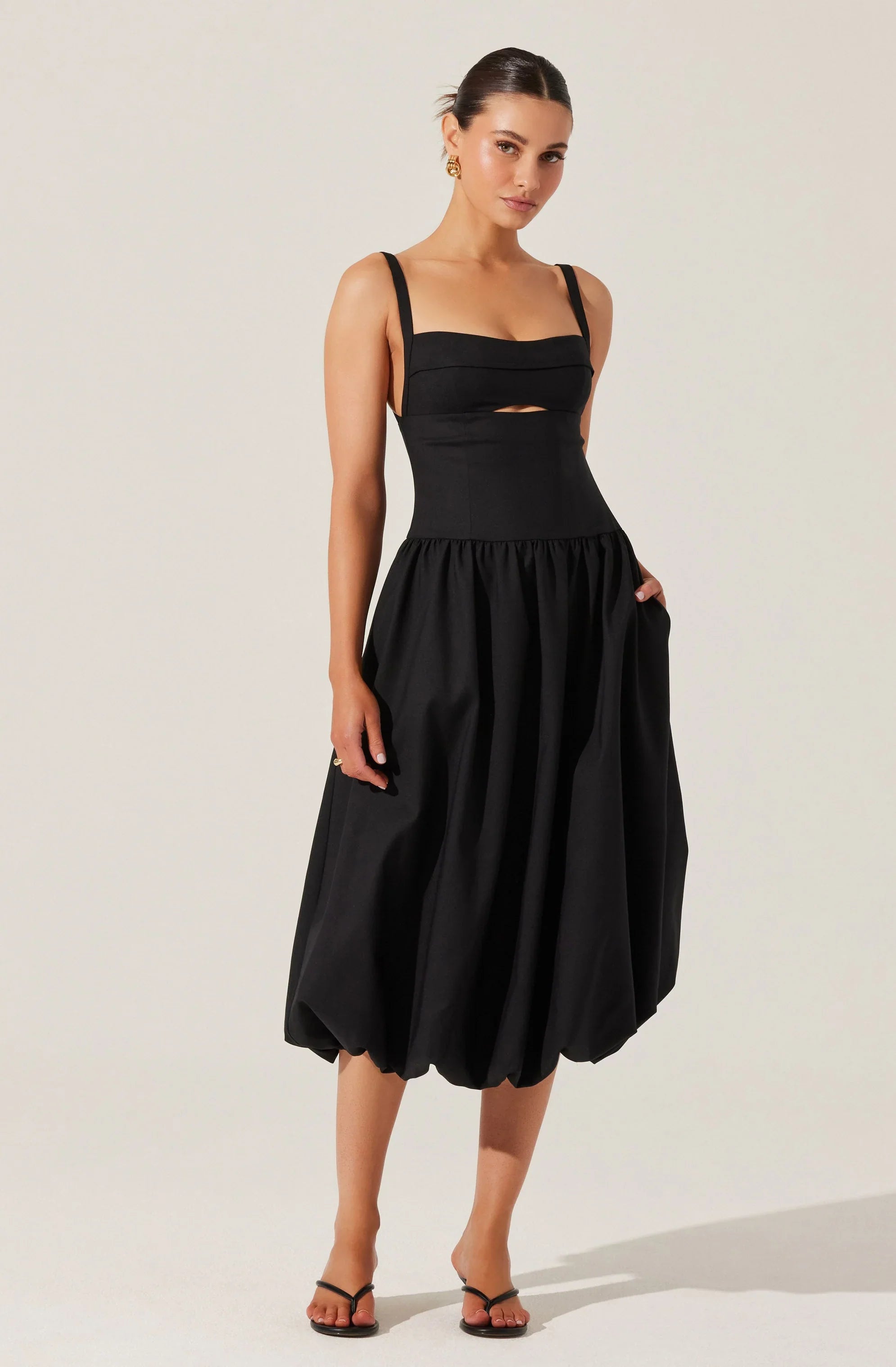 Lbruh Jevi Sleeveless Bubble Midi Dress