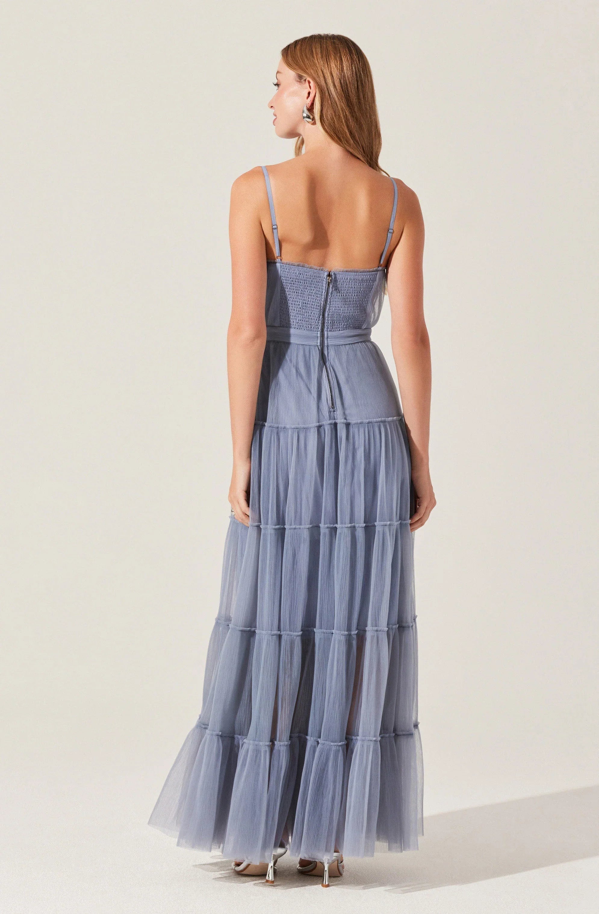 Lbruh Mireya Bustier Tulle Maxi Dress