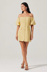 Lbruh Biviana Off Shoulder Mini Dress