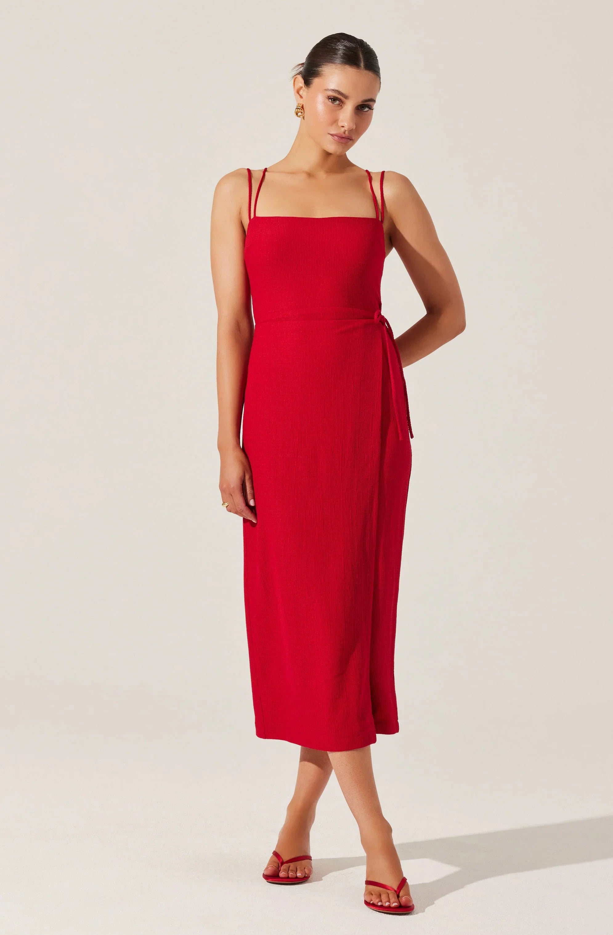 Lbruh Brinda Wrap Midi Dress