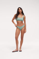 Square Neck Bikini Top | Crispy Pistachio