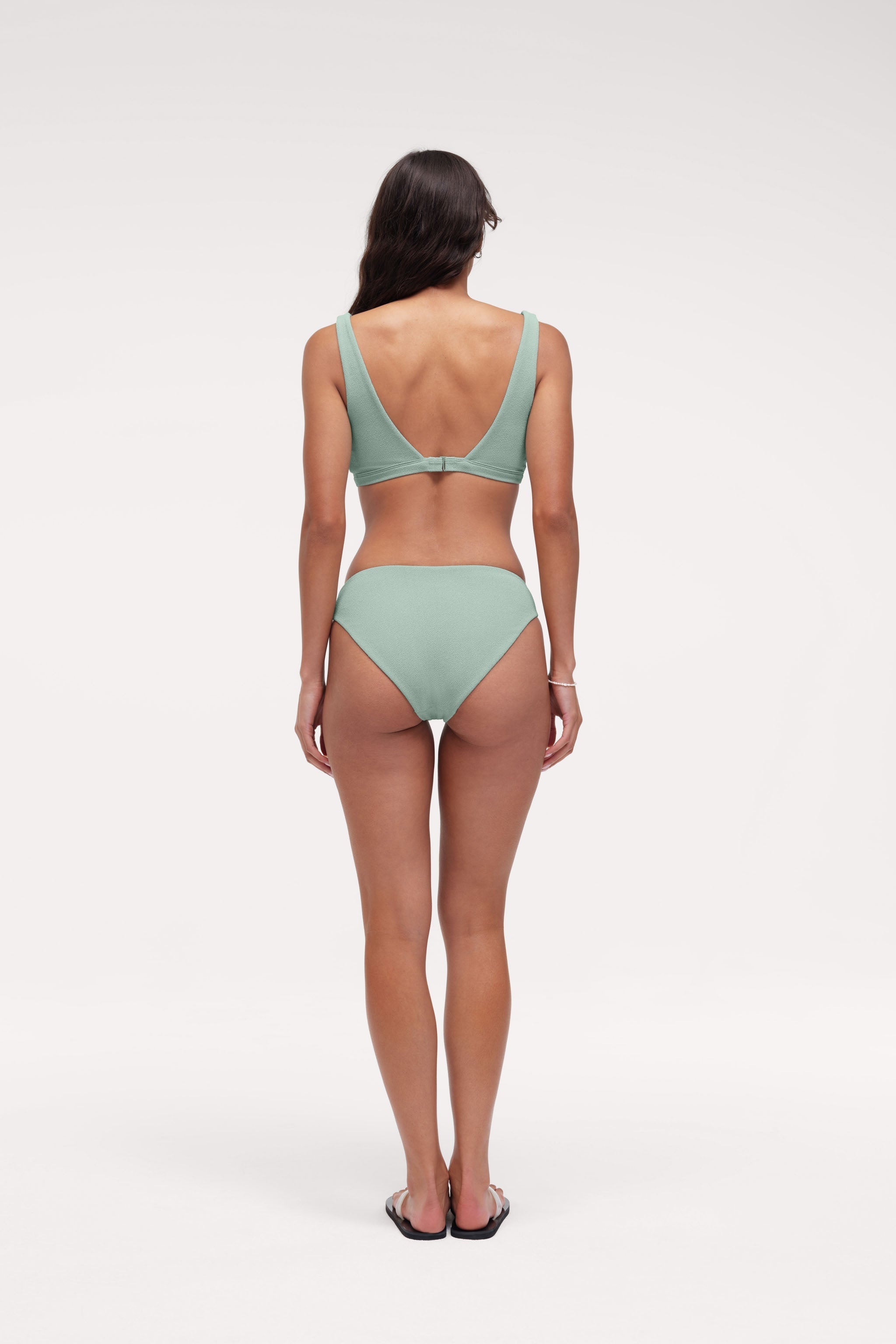Low Waist Bikini Bottom | Crispy Pistachio