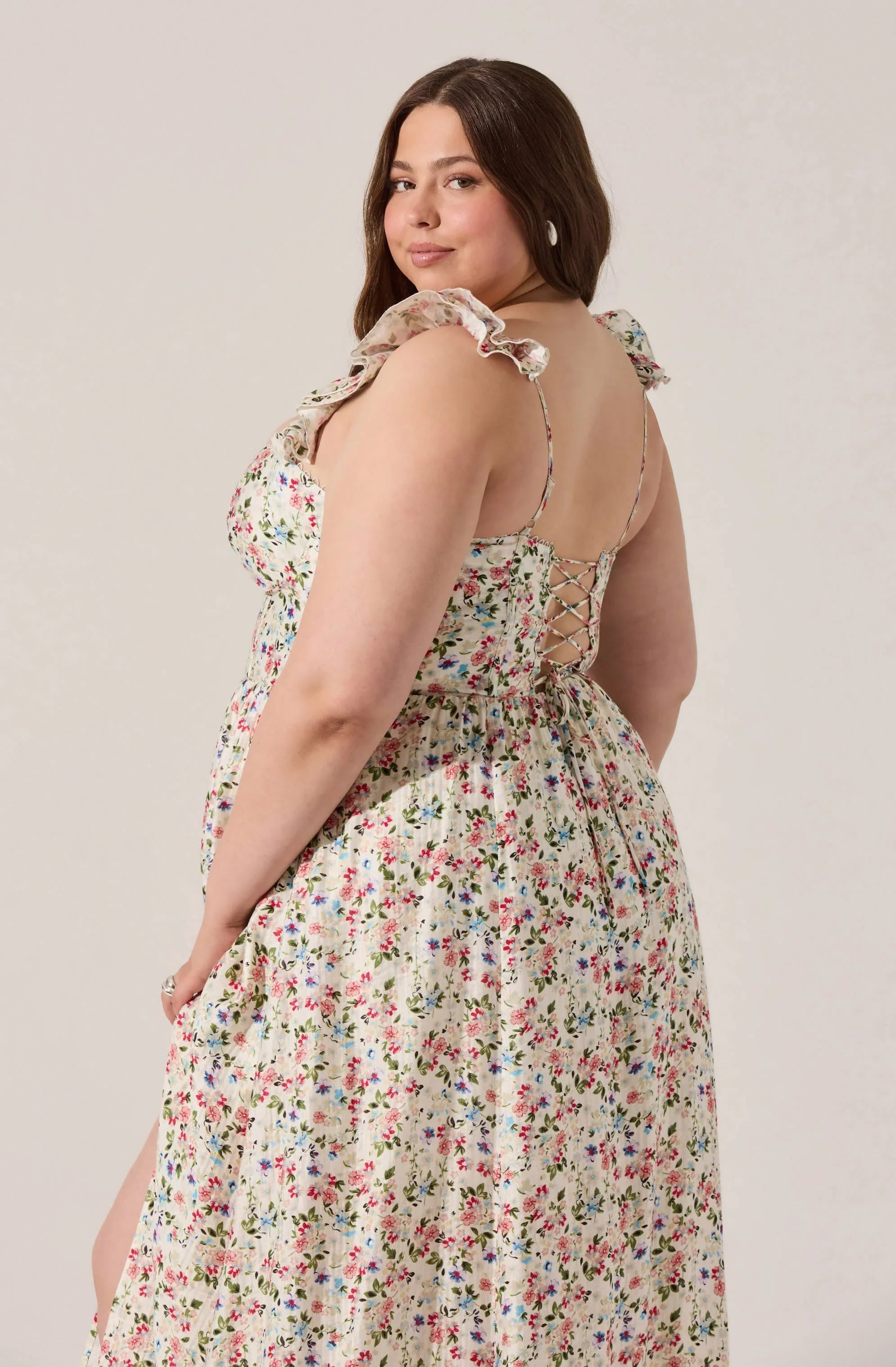 Inixyf Wedelia Floral Midi Dress