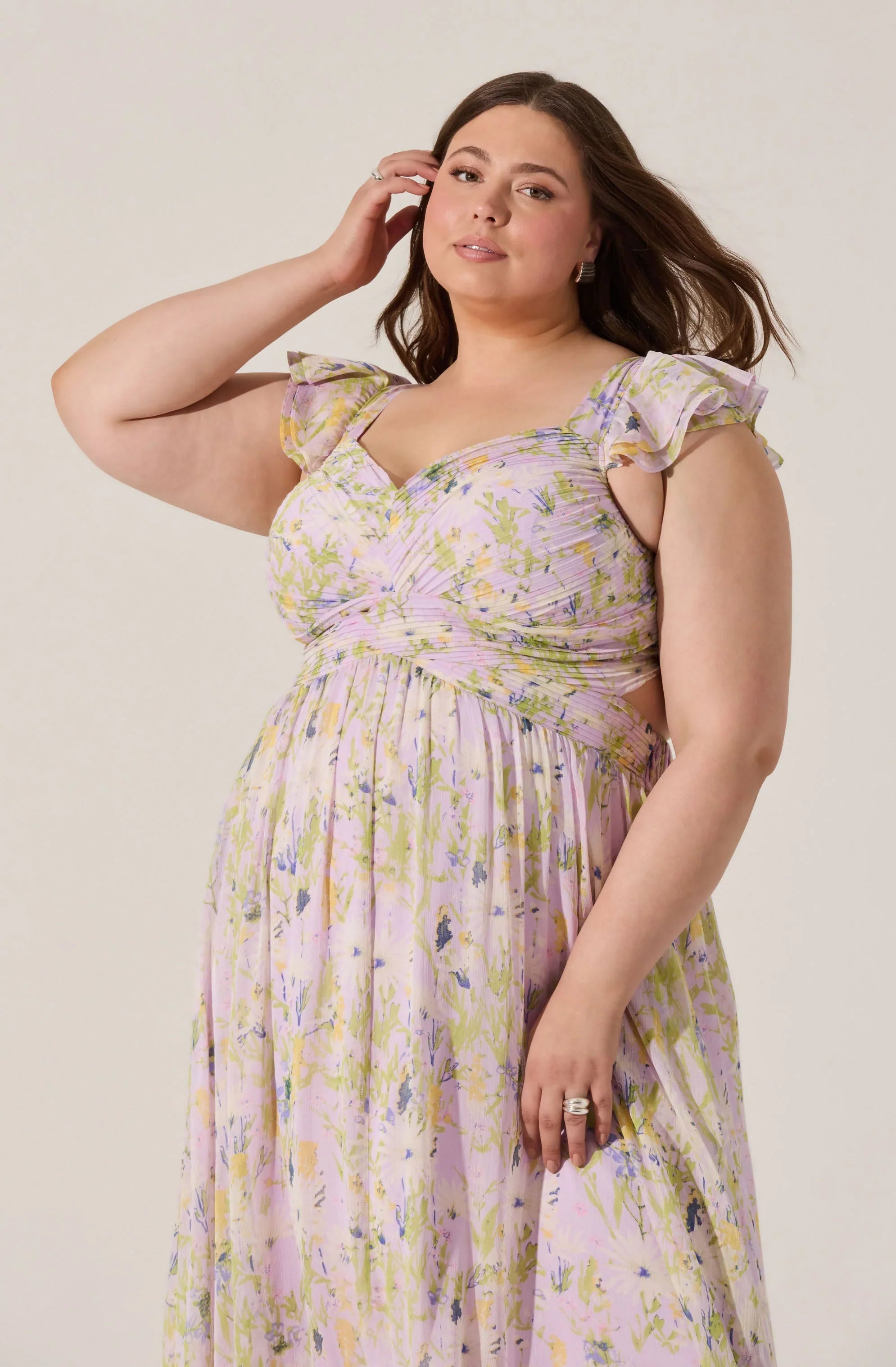 Lbruh Primrose Floral Strappy Back Maxi Dress