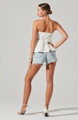 Inixyf Nerina Twist Front Strapless Top