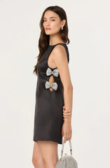 Lbruh Kinsey Satin Bow Mini Dress
