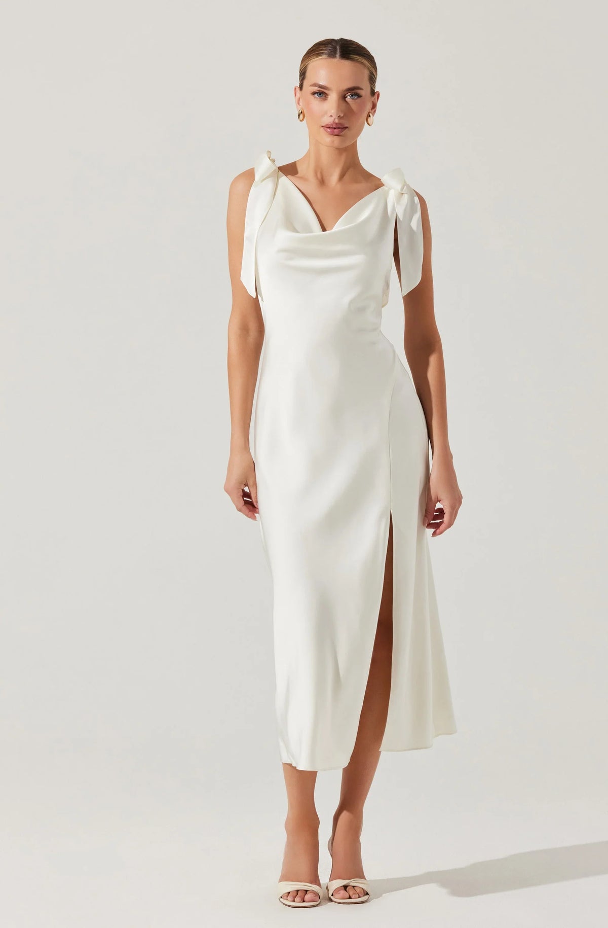 Lbruh Allexina Satin Midi Dress