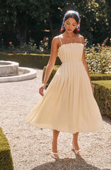 Lbruh Sunny Pleated Midi Dress