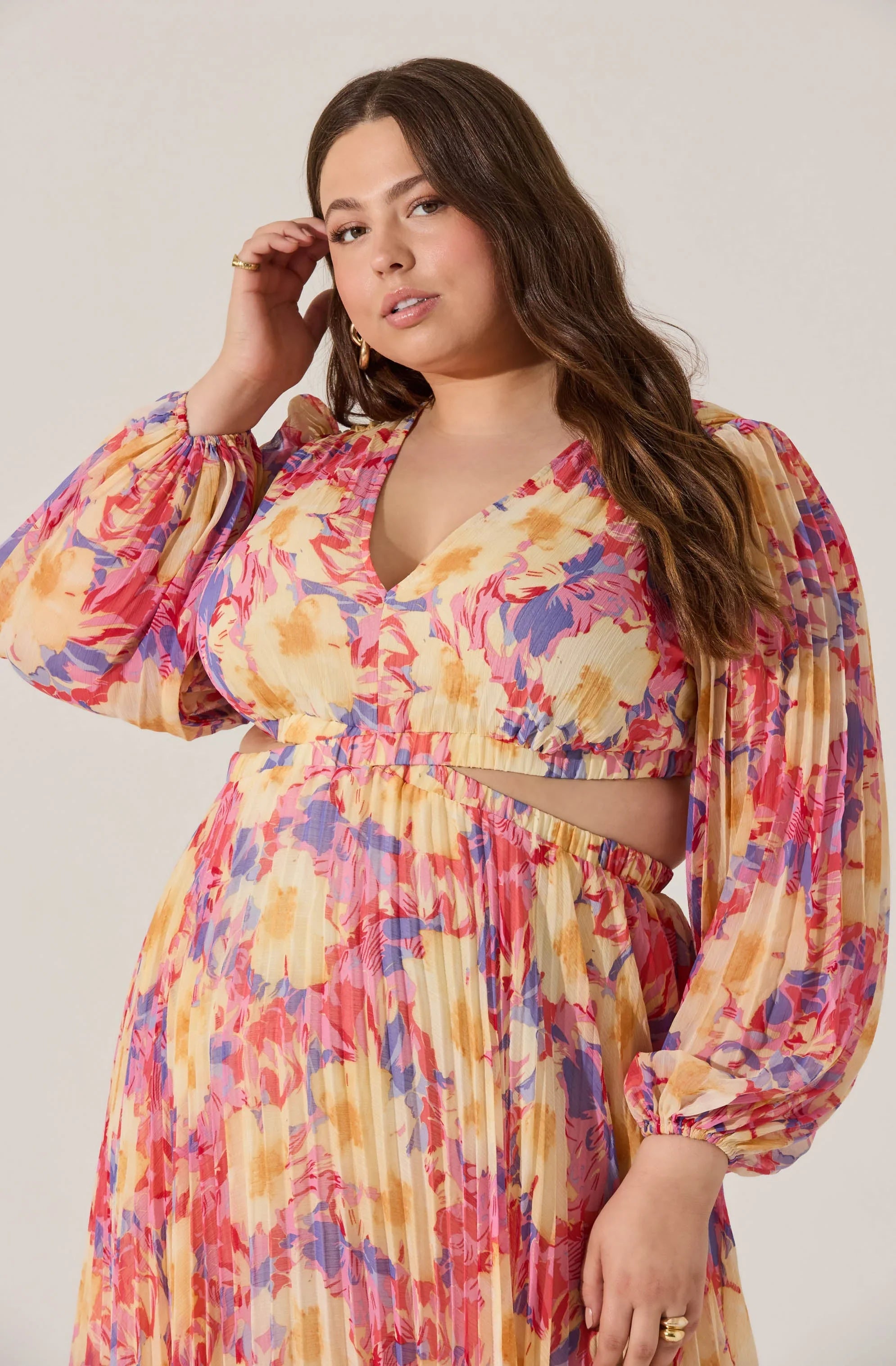 Lbruh Revery Floral Long Sleeve Maxi Dress