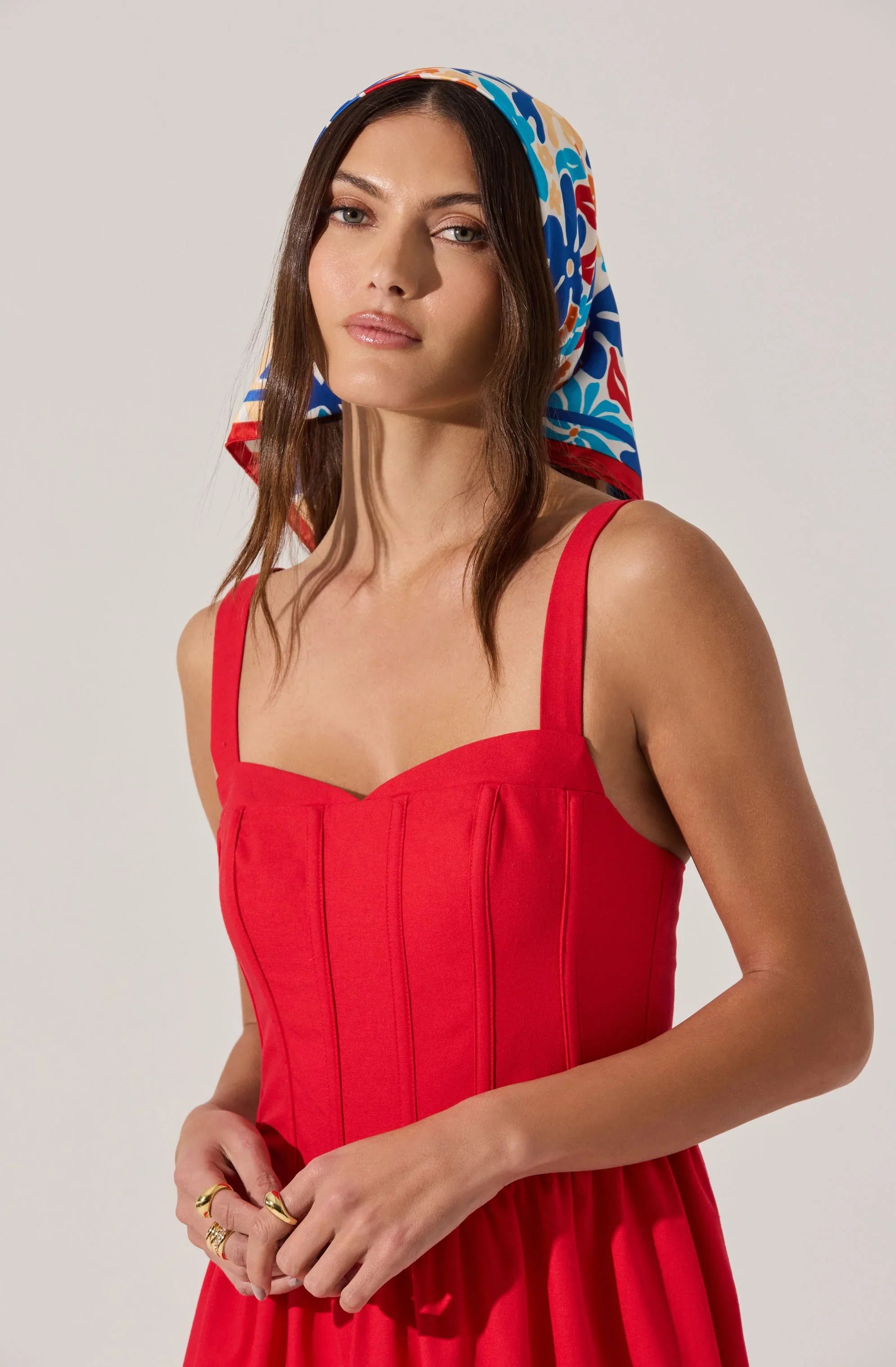 Lbruh Sweetheart Corset Linen Dress