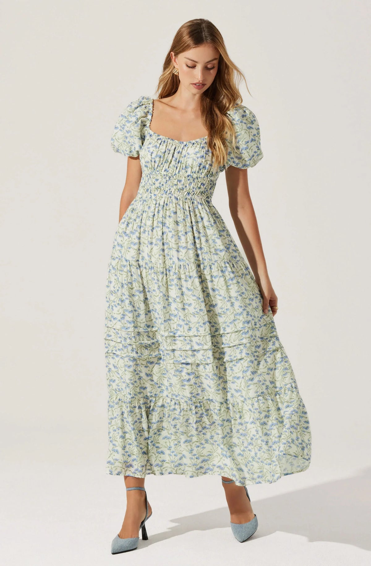 Lbruh Florentina Floral Tiered Maxi Dress