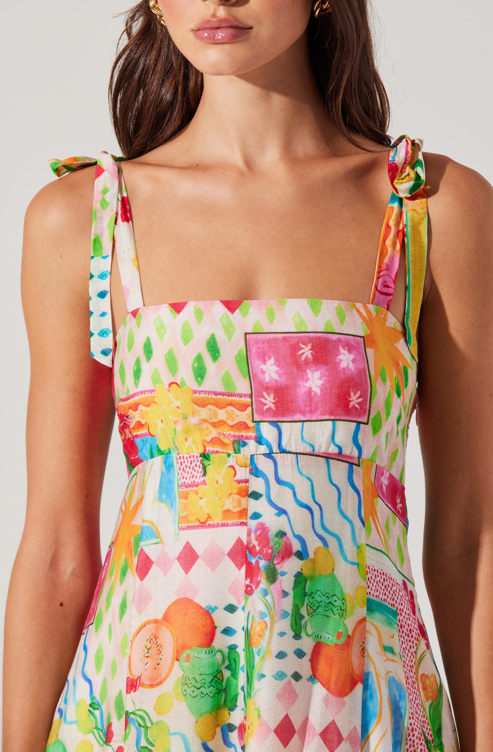 Lbruh Shiann Print Midi Dress