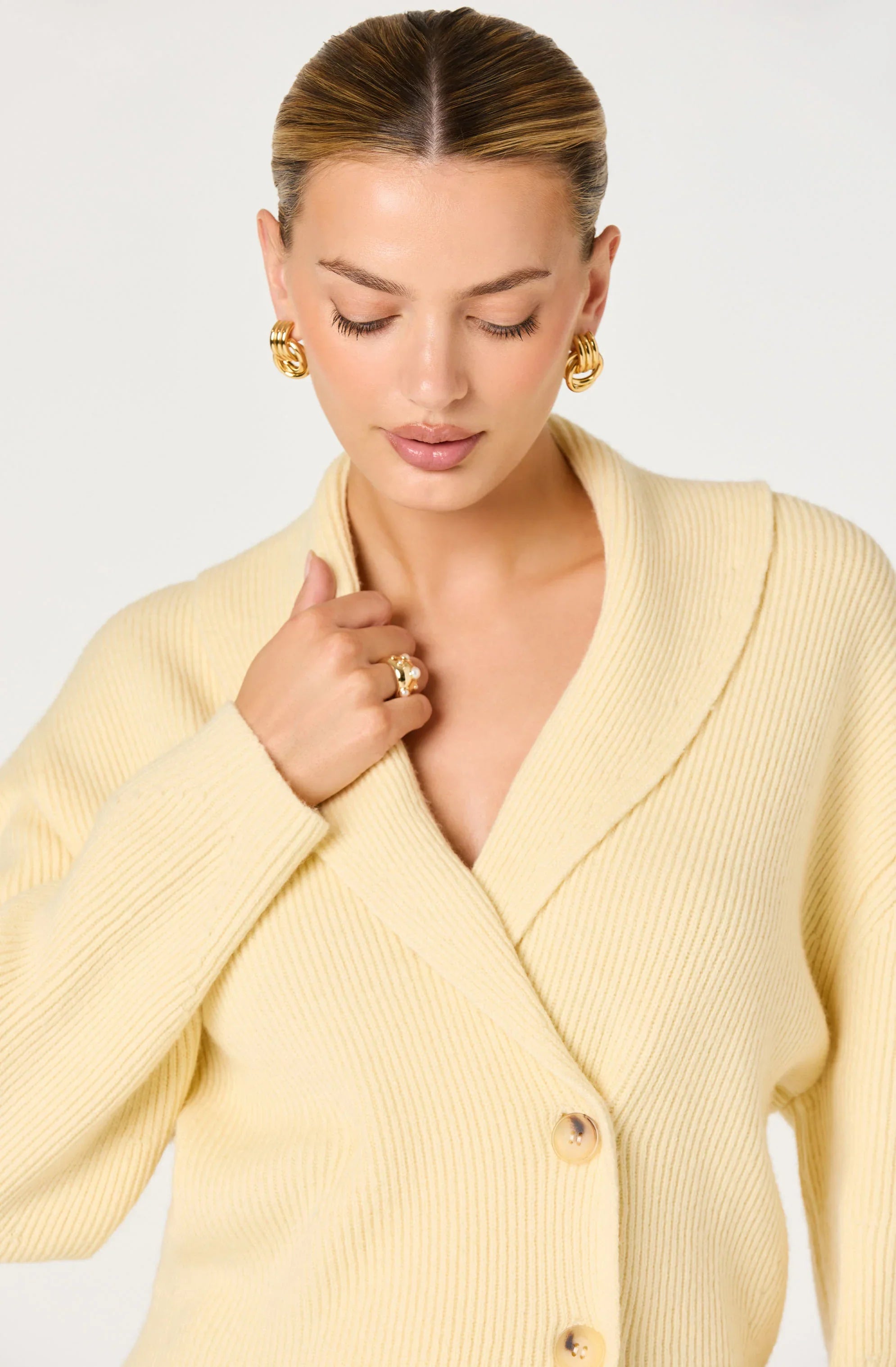 Inixyf Ayleen Ribbed Wrap Cardigan