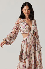 Lbruh Revery Floral Long Sleeve Maxi Dress
