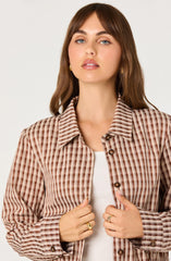 Inixyf Jesse Plaid Cropped Jacket