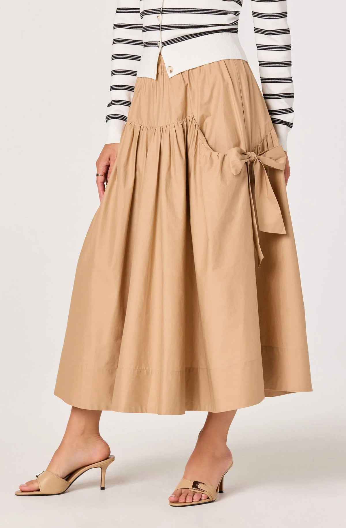 Inixyf Lylah Bow Midi Skirt