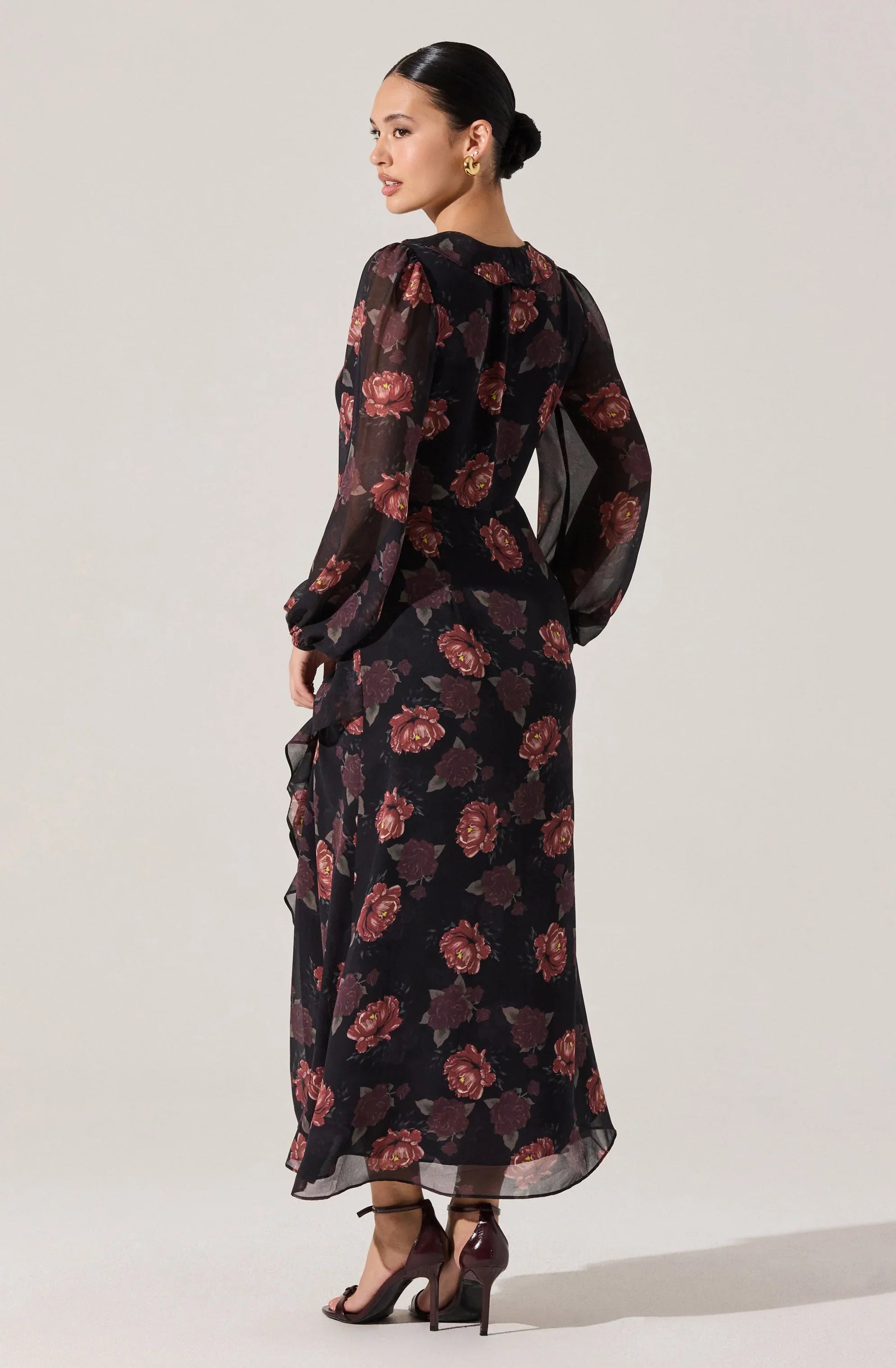 Lbruh Corrina Floral Ruffle Maxi Dress
