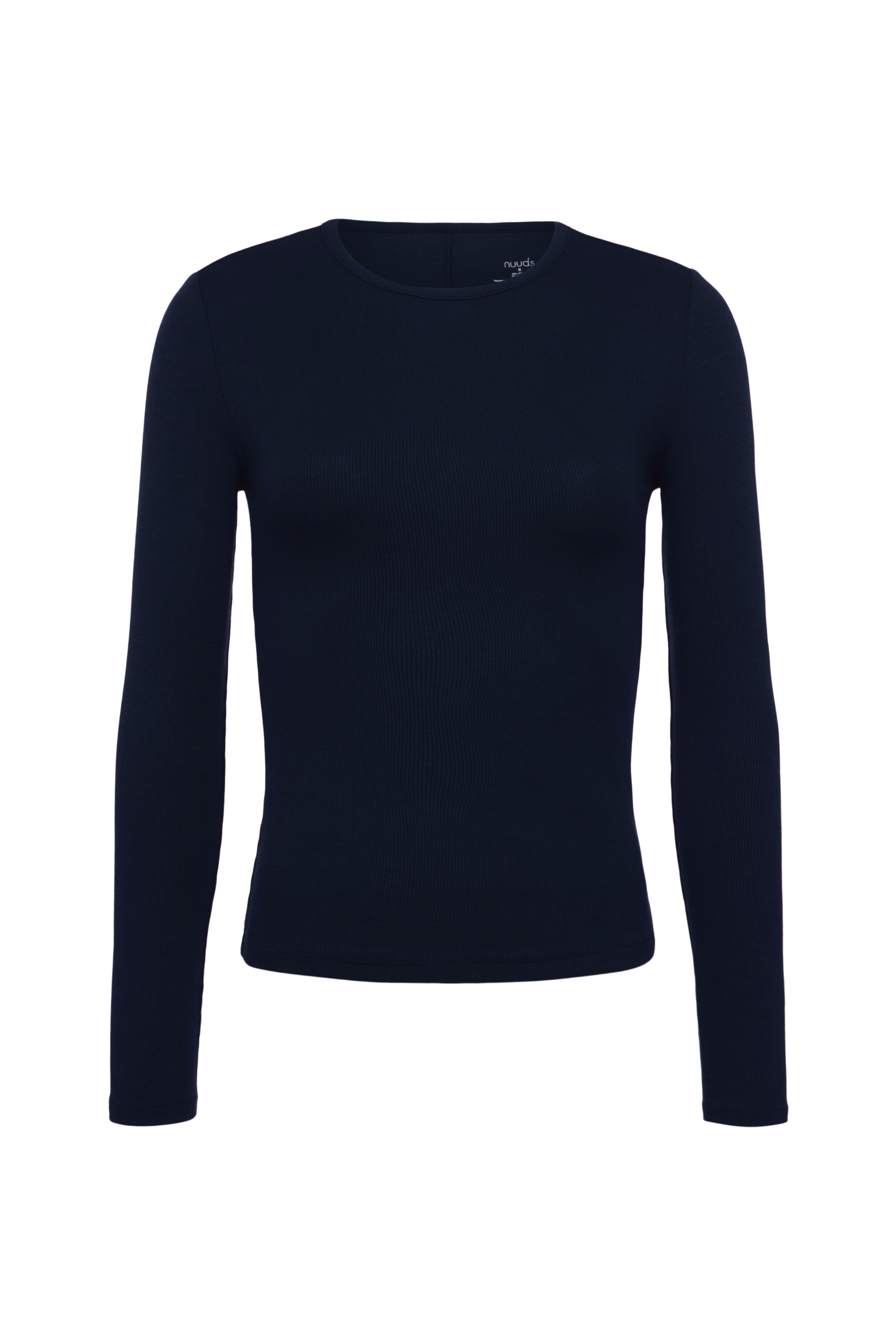 Slinky Rib Long Sleeve Shirt | Navy