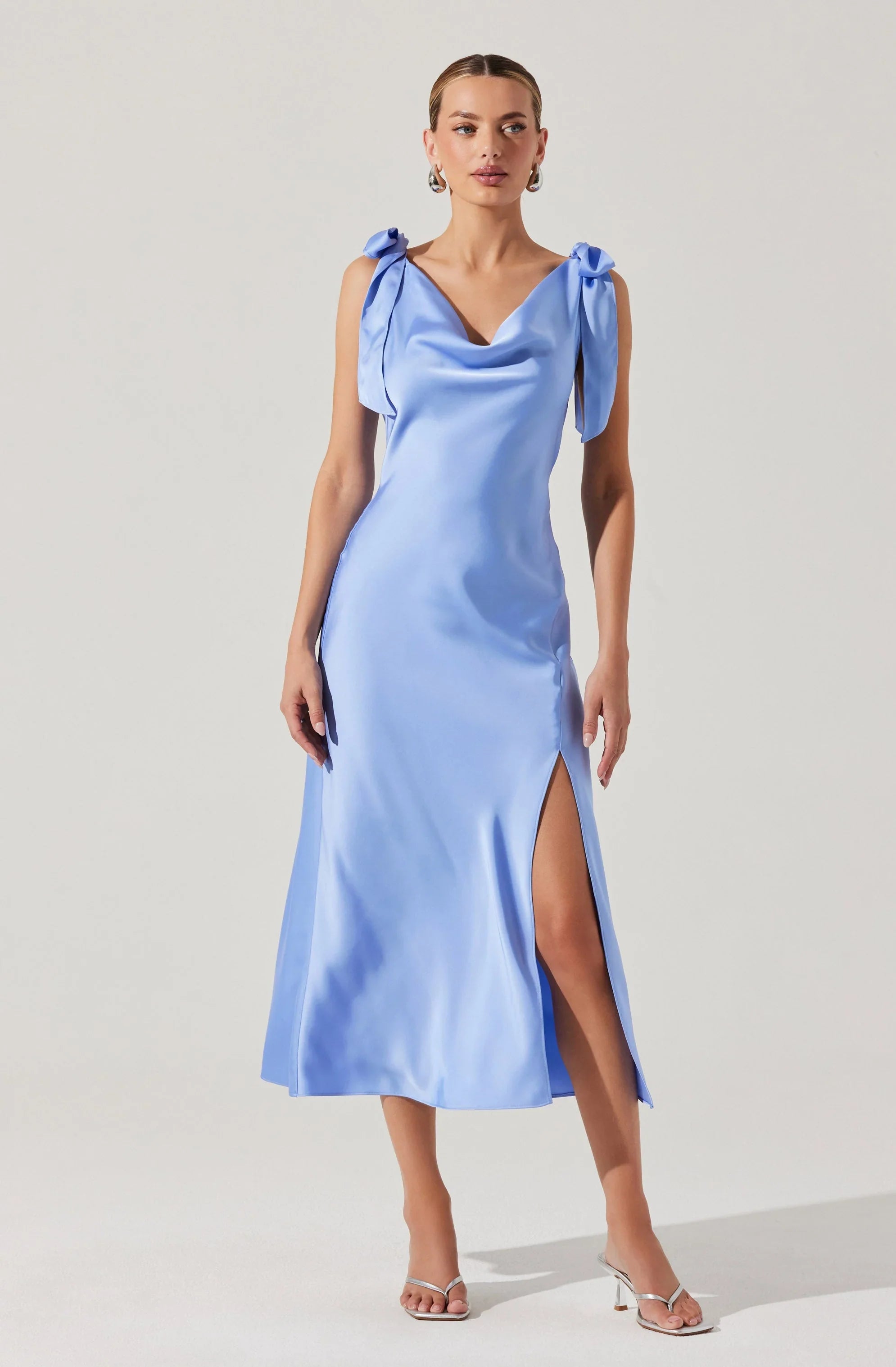 Lbruh Allexina Satin Midi Dress