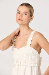 Lbruh Orenthia Ruffle-Strap Smocked Maxi Dress