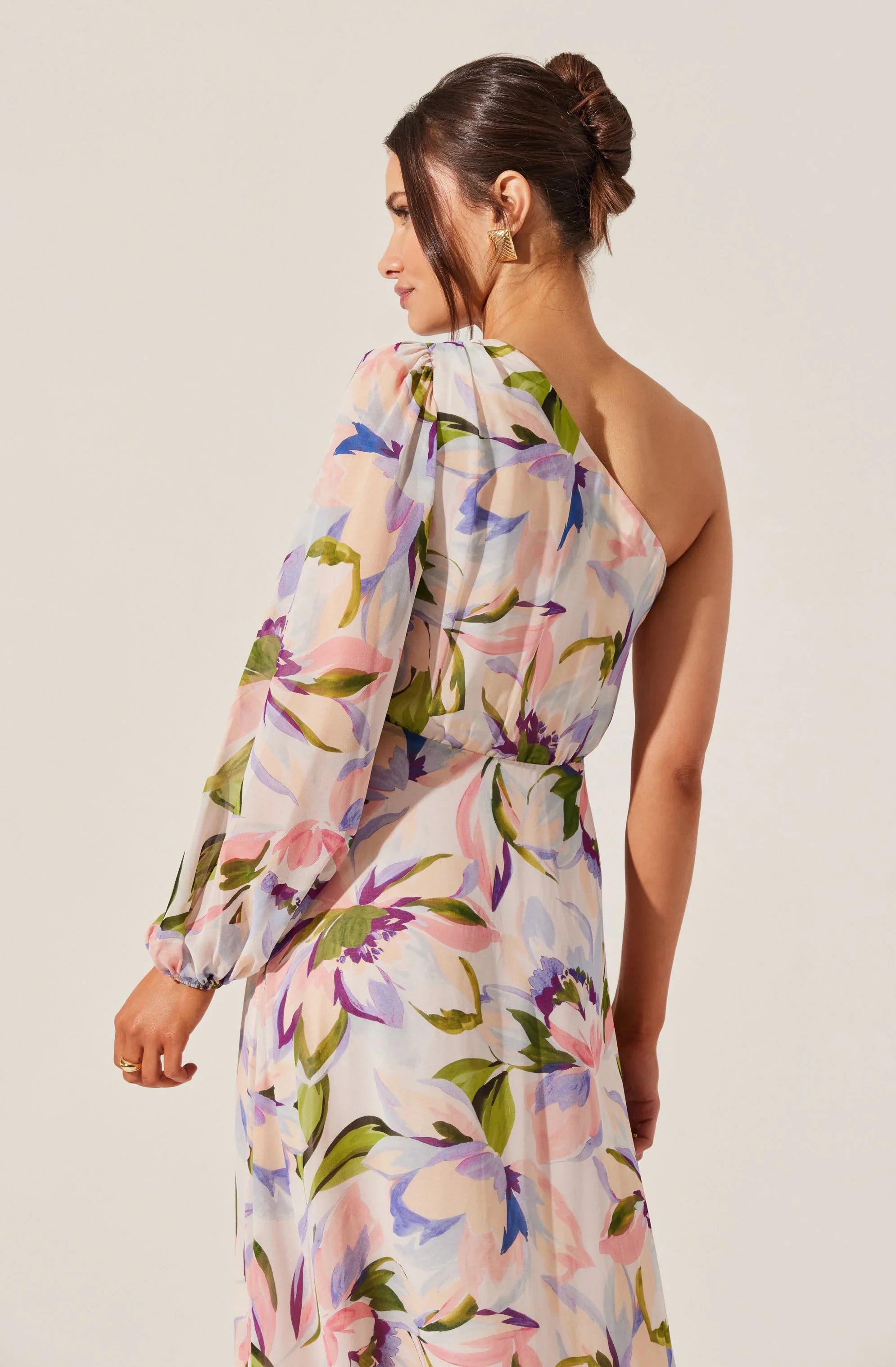 Lbruh Sandersonia Floral One Shoulder Dress