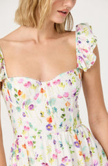 Lbruh Wedelia Floral Bustier Midi Dress