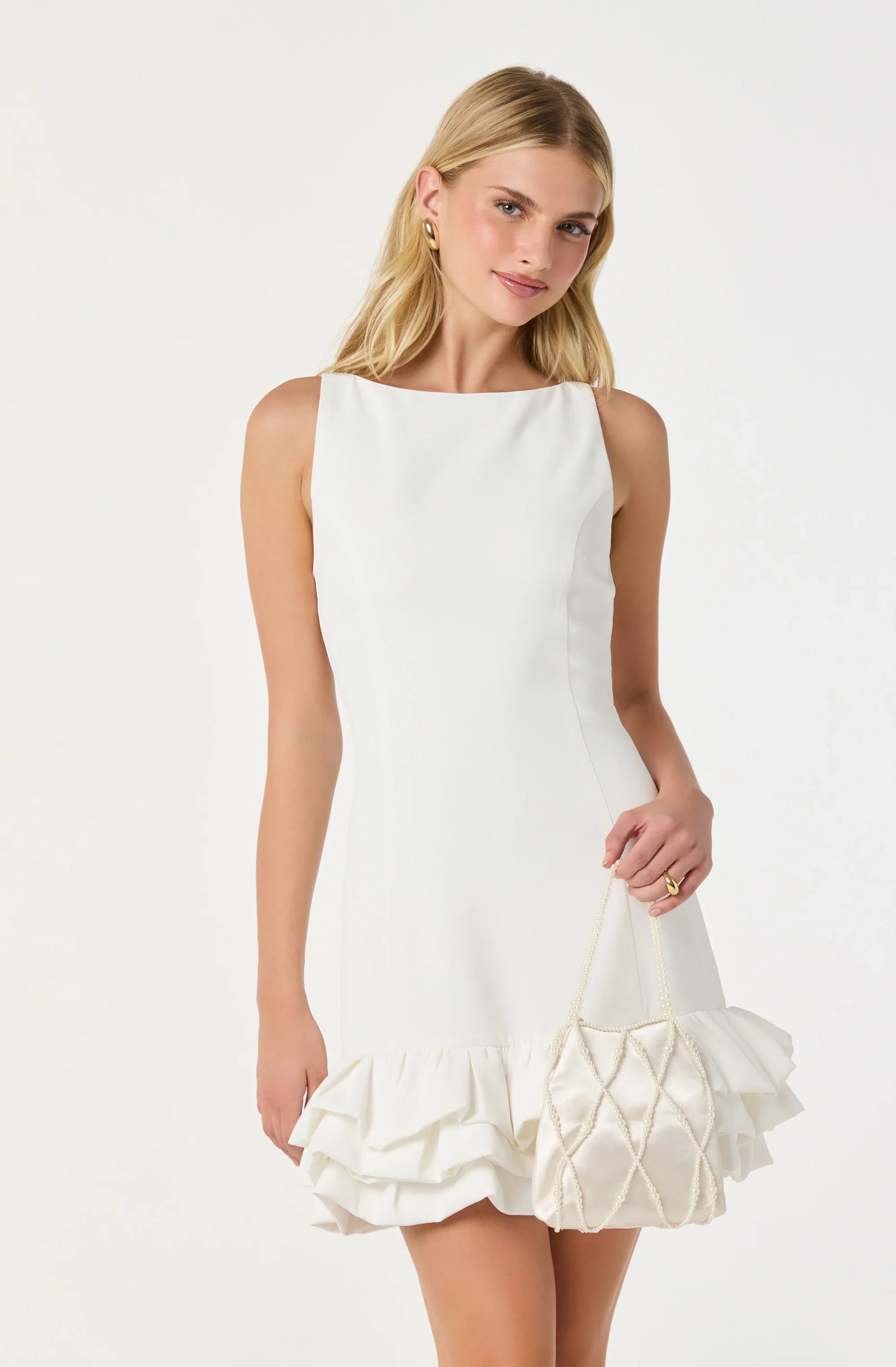 Lbruh Elexis Ruffle Hem Mini Dress