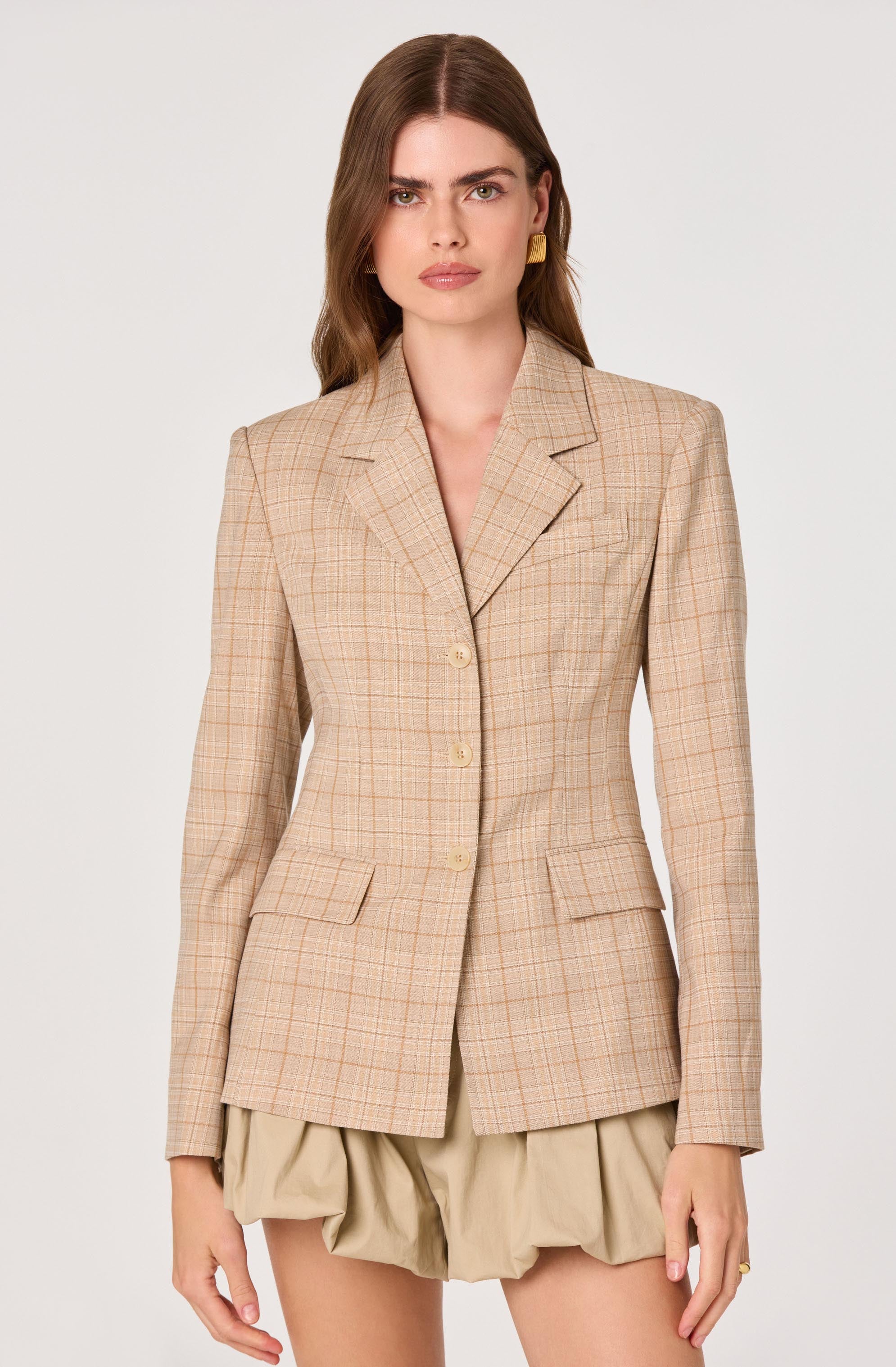 Inixyf Valor Plaid Tailored Blazer
