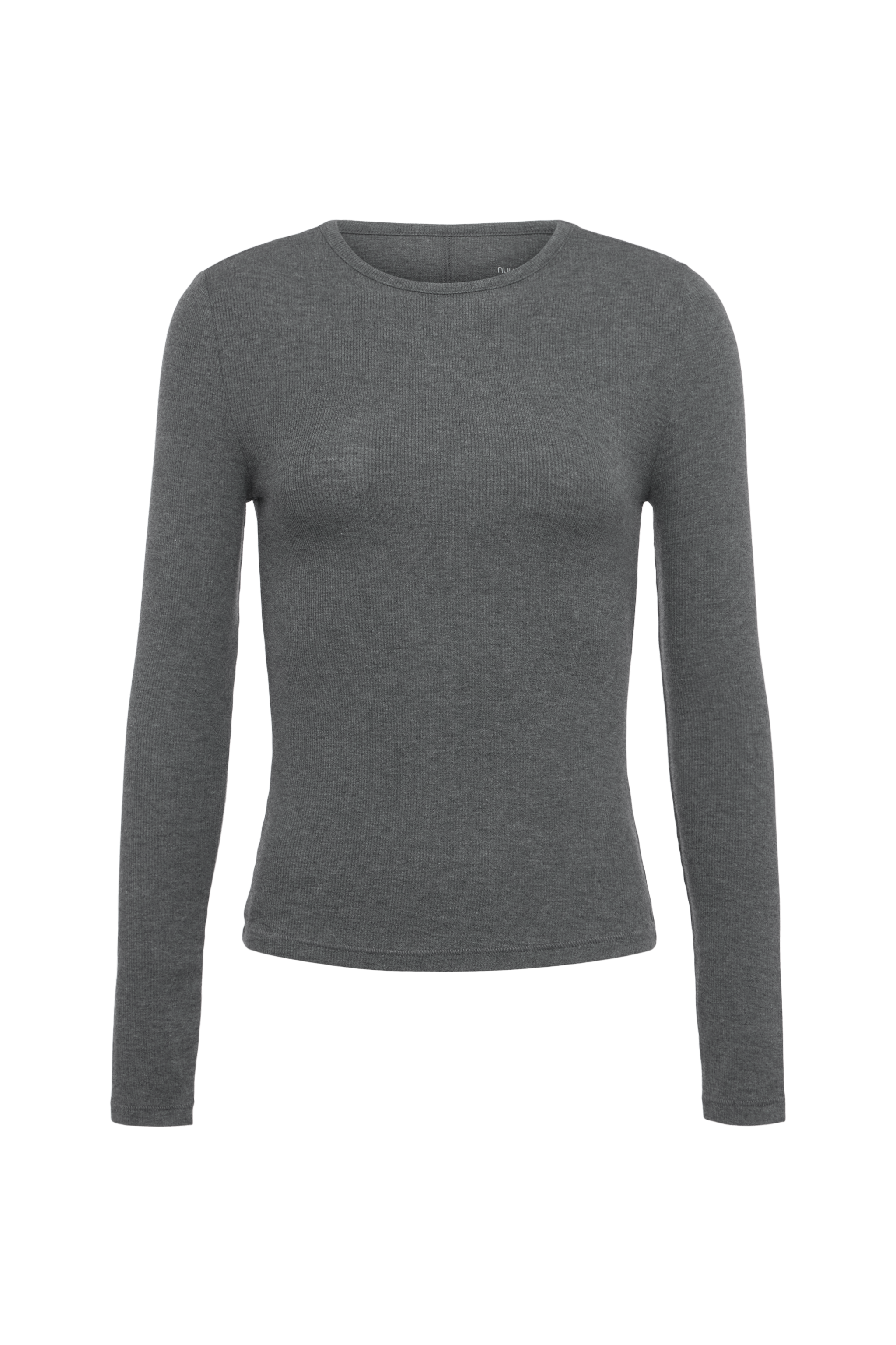 Slinky Rib Long Sleeve Shirt | Heather Jet