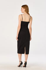 Lbruh Bea Lace Trim Bustier Midi Dress