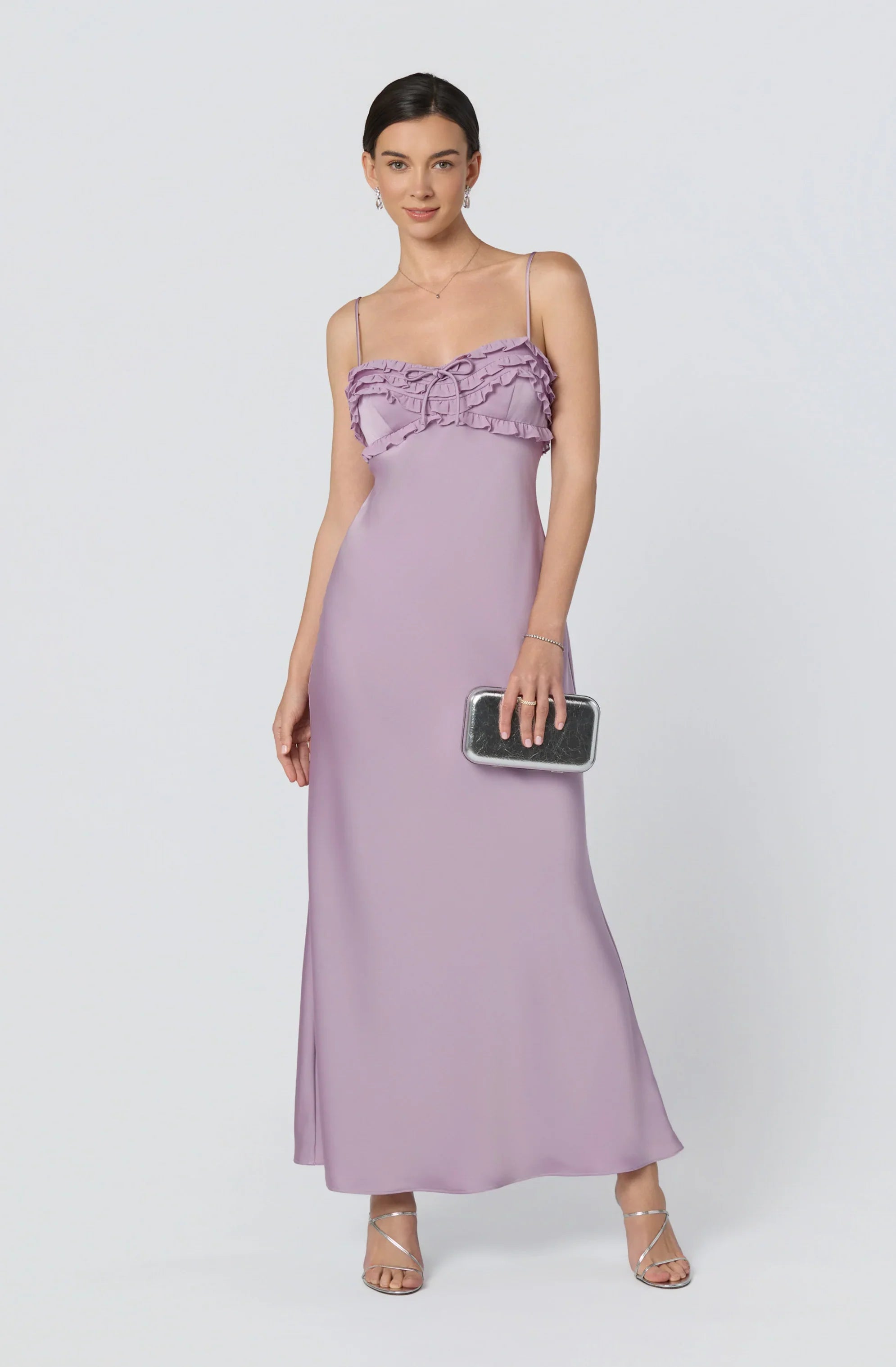 Inixyf Jade Ruffle Trim Maxi Dress