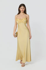 Inixyf Jade Ruffle Trim Maxi Dress