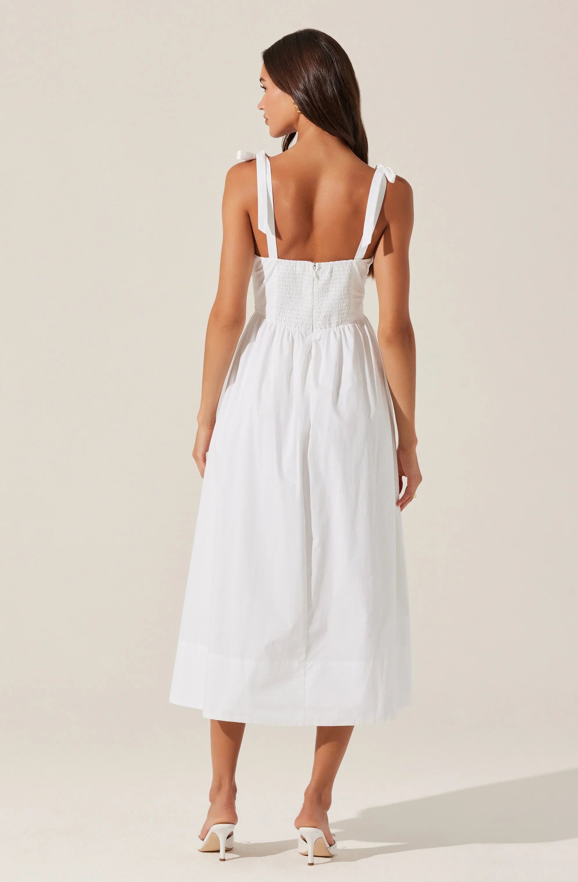 Lbruh Helia Bow Front Midi Dress