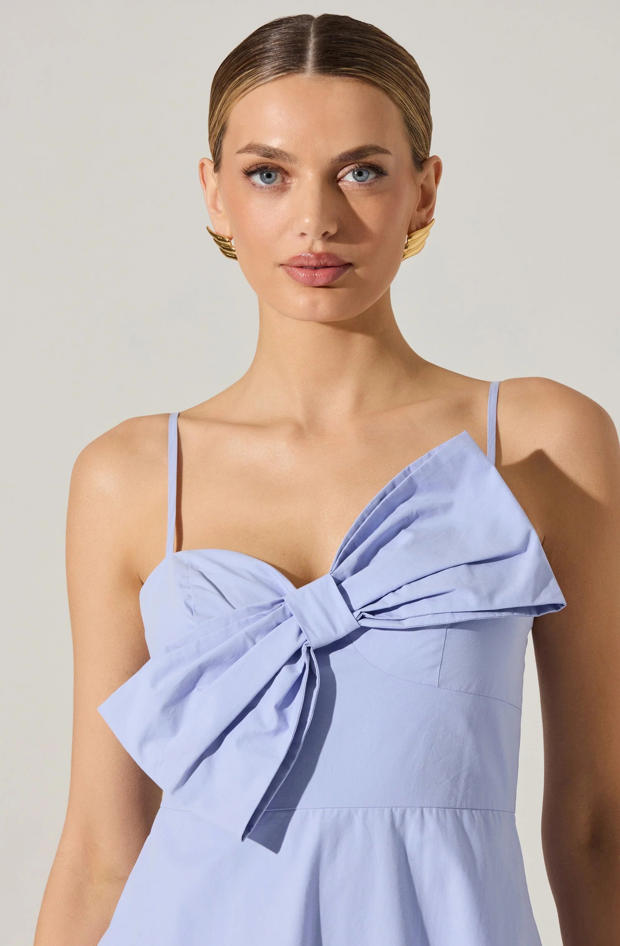 Lbruh Asymmetrical Bow Midi Dress